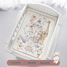 隔尿墊嬰兒防水透氣可水洗姨媽新生兒a類母嬰大尺寸寶寶隔尿牀單, 1個, 升級A類母嬰-防水透氣皇家馬戲團:50*70cm