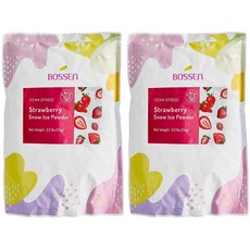 딸기 스노우 아이스 파우더 믹스, 2개, 1kg