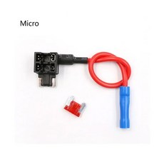 ZEXEF 12V 미니 소형 중형 자동차 퓨즈 홀더 10A 표준 블레이드 5/10Pcs가있는 추가 회로 탭 어댑터, ni, 5PCS
