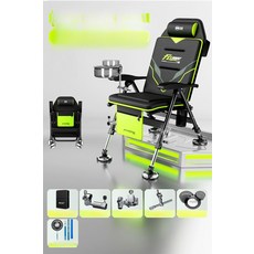 접이식 낚시의자 소좌대 루어낚시, 낚시망 백팩 + 알마3종세트 2.1m탄소낚시망