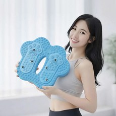 밸런스 에어 스텝퍼 쿠션 지압 유산소 홈트 패드 ksm341Ik, 핑크