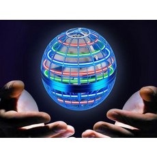 플라잉 피젯 부메랑 LED 키덜트 공중부양 팽이 장난감 스마트 센서 플로팅 초안정 회전 A 규격 없음, 최상위 모델 블루 내구성 케이스 배터리