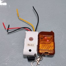 沅購 學習型 射頻遙控開關 12V-36V 433Hz 100米 無方向性, 接收器/遙控器AB鍵1組