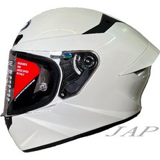 KYT TT-COURSE TT-C 素色/選手彩繪 全罩式安全帽, 大帽體-2XL, 亮白