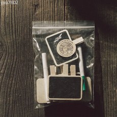 花開了 園藝植物名字標籤插地牌創意木質小黑板插牌/夾牌5個套裝, 黑板標籤-夾牌5個套裝