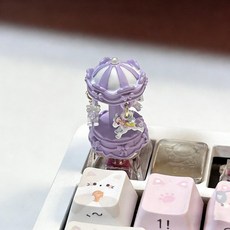 다사그레이 피규어키캡 귀여운선물 피규어장식, 1개, 퍼플