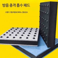 충격흡수 방음방진 패드 드럼 스피커 진동흡수 고무패드 논슬립 흡음패드 악기용 방음매트, 1개, P_80x80x5.5cm