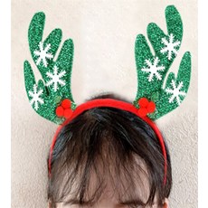 가을다미추천 루돌프 장식 머리띠 산타복장