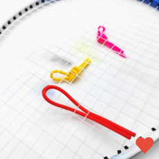 테니스용품 실리콘 라켓 테니스 댐프너 진동방지 고무링, 옐로우