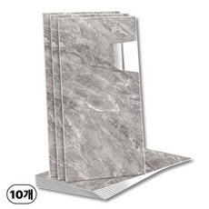 에이제이케이 붙이는 벽지 초대형 40x80cm 접착식 폼블럭 데코 타일 대리석 타일시트지, 마블 그레이, 10개