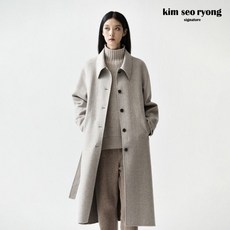 김서룡 25FW 울 핸드메이드 헤링본 코트[런칭 가격199 900원]