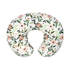 JoyBaby嬰兒枕，多功能孕婦枕授乳枕，可拆卸枕芯枕套，舒適哺乳支撐，孕期舒緩, 繽紛花朵-F