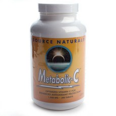 SOURCE NATURALS Metabolic維他命C綜合補充錠 1000mg, 1入, 200顆