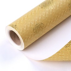 종이포장지 롤포장지 선물포장지 10m, 금색, 2개
