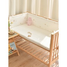 嬰兒床床圍 軟包一片式 寶寶安撫床靠 可拼接, 高28cm*寬120cm, 軟糖小熊