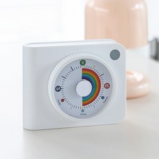 온다온 카메라 뽀모도로 무소음 알람 타임 공부 쿠킹 학습 타이머 구글 디지털 시계, 1개, 화이트