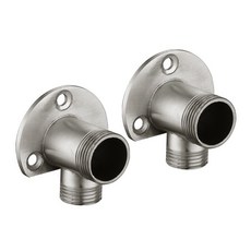 【偉益直銷】304不銹鋼明暗轉換器加厚淋浴暗裝轉明轉接頭6分4分接頭, 明暗轉接頭（一對）