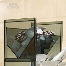 탕비실 층층이 티백 정리함 적층형 수납함 2P 간식 다과 회사 커피 보관함 캡슐커피 정리대 티백정리함