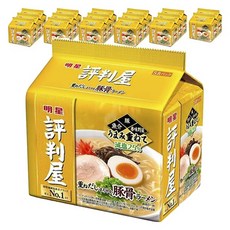 明星食品 評判屋豚骨風味拉麵 5包入 85g, 18個