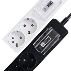 국산 에어컨 건조기 대형가전 3800W 배선 차단기 2구 고용량 멀티탭, 1개, 블랙, 5m