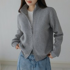 시크폭스 여성용 알로인 반목 투웨이 니트집업