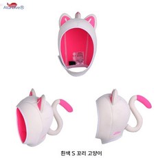 모자 프리다이빙 캐릭터 서핑 귀여운 잠수모 잠수복 번개 만화 프리사이즈, 하늘색S고양이