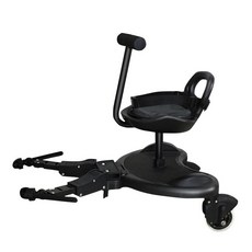 유모차 보조의자 연결 트레일러 발판 버기보드 확장 좌석, 페달+시트(하중50kg), 1개