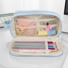 대용량 분리형 연필 케이스 Itabag 가방 Ita 파우치 보관 주최자 편지지, Purple