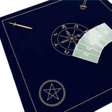 塔羅桌布布 海軍藍 4元素塔羅牌桌布布