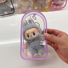 칠시 라부부 인형 PVC 케이스, 보라, 1개