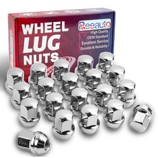 M14x1.5 러그 너트 교체품 실버라도 타호 교외 에스컬레이드 XT5 XT6 24피스 7/8 육각 1.77인치 OEM 공장 스타일 대형 도토리 시트 너트_172710, 20개, 3.8cm(1.5인치)_172710, M14 x 1.5, 실버