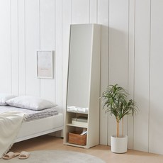 사사가구 루니아 전신거울 수납화장대, 아이보리