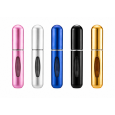 휴대용 스프레이 향수 리필 공병 5ml, 블랙, 1개 블랙, 1개