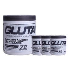 CELLUCOR Glutamine補充粉 無味, 4個, 360克