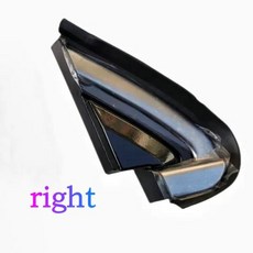 우측 앞 외부 기둥 코너 트림 후방 거울 삼각판, 1개, 2. right