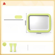 올데이프로덕트 철판아이스크림판 메이커, 대형 23x18cm 마차그린, 기본 색상