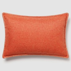 스타일K 북유럽 거실 쇼파 쿠션커버 무지 스티치 쿠션(무료배송), 17 파파야오렌지(직사각)커버