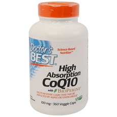 Doctor's BEST 高吸收輔酶Q10素食膠囊 100mg, 360顆, 1罐
