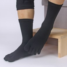 국내생산 남성용 순면+쾌속 쿨원사 발가락양말(5켤레)땀흡수 속건 흡습 기능성발가락