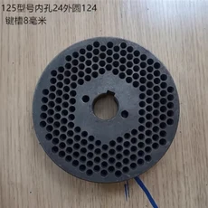 120/125/150/10/180 압력판 디스크 공급 펠릿 분쇄 과립 기계 사료 제립기 템플릿, 04 12mm, 01 빠른  Mainland, 02 Model 125