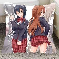 중2병도 사랑을 이야기하자 베개 작은 새 여섯 꽃 주변 베개 핸드메이드 카드 통 베개 학생 생일 선물, 22-양면 동일 이미지