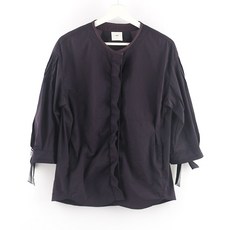 85 / KUHO 여성 퍼플 면마혼방 자켓 중고 / P012 -038