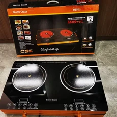 고으니샵 2구 인덕션 전기세라믹레인지 고화력 3500W 전기레인지, 프리스탠딩, 블랙