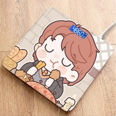 体重秤智能秤人体称 哈利波特體重電子秤家用精準宿舍充電小型女生智能耐用體脂人體秤, 升級版電子秤-H款, 1個