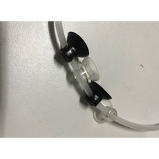 邦邦水族 風管吸盤 氧氣管吸盤 魚缸配件 電源線吸盤, 黑, 1個