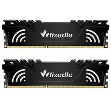 Wlizedle DDR3 RAM 8GB 1600MHz CL11 UDIMM 데스크탑 메모리 모듈 PC3-12800 240핀 1.5V 2Rx8 듀얼 랭크 비 ECC 언버퍼드 PC, DDR3 - 1333 MHz, Black, 8GBx2