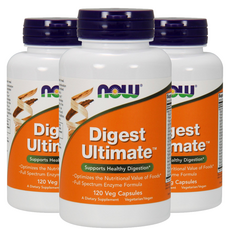 NOW Foods Digest Ultimate綜合酵素素食膠囊, 120顆, 3罐