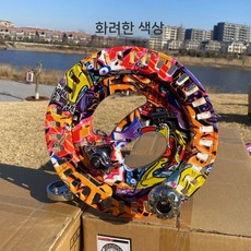 대형 연 얼레 고급 역회전 연날리기 고급형 대형연 전문가용 연빠람 날리기, 6. 27cm 핸드휠 ABS색컬러
