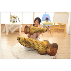 金龍魚抱枕 仿真毛絨玩具, 詳見包裝