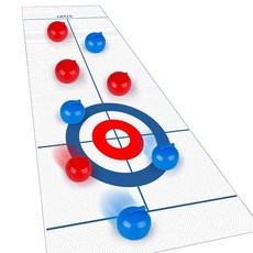 테이블 컬링 지락실 보드게임 가족 스포츠 파티 단체 게임, 공 8개 + 판 1개, 1개